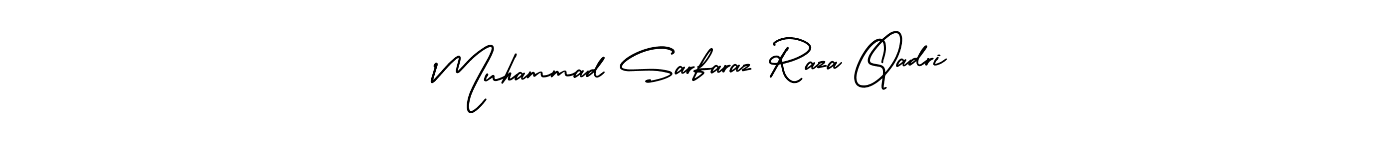 Design your own signature with our free online signature maker. With this signature software, you can create a handwritten (AmerikaSignatureDemo-Regular) signature for name Muhammad Sarfaraz Raza Qadri. Muhammad Sarfaraz Raza Qadri signature style 3 images and pictures png