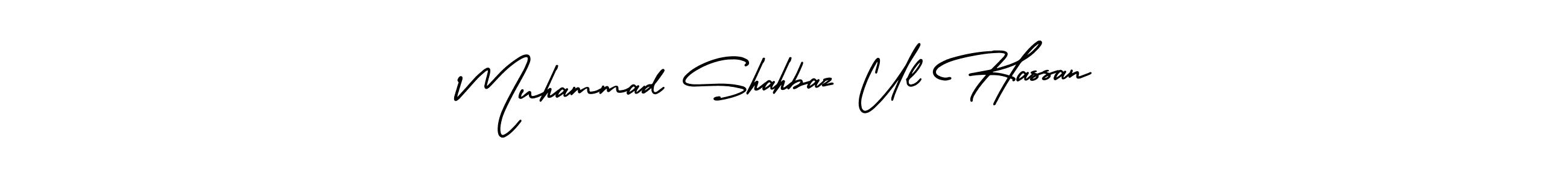 Make a beautiful signature design for name Muhammad Shahbaz Ul Hassan. With this signature (AmerikaSignatureDemo-Regular) style, you can create a handwritten signature for free. Muhammad Shahbaz Ul Hassan signature style 3 images and pictures png