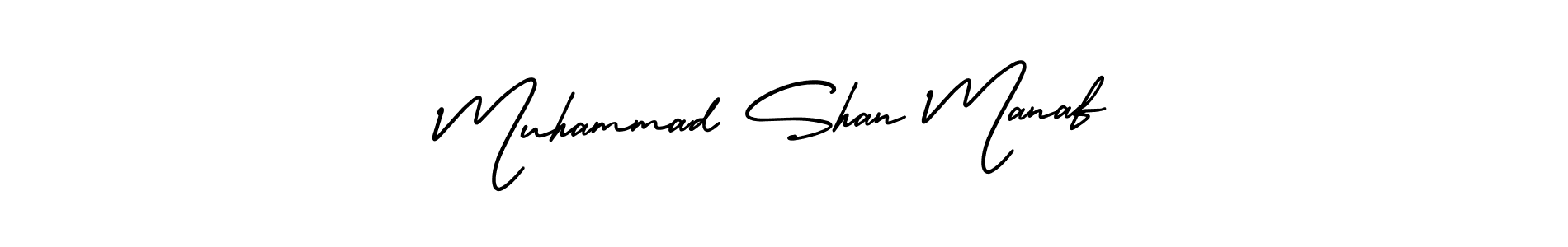 Create a beautiful signature design for name Muhammad Shan Manaf. With this signature (AmerikaSignatureDemo-Regular) fonts, you can make a handwritten signature for free. Muhammad Shan Manaf signature style 3 images and pictures png