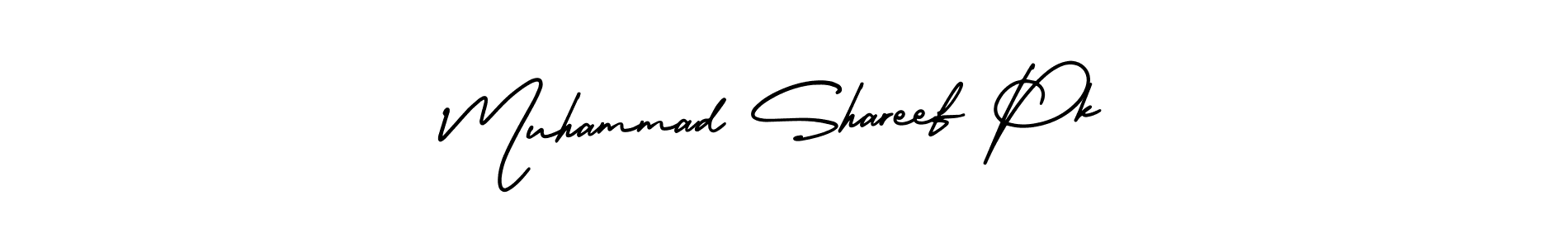 The best way (AmerikaSignatureDemo-Regular) to make a short signature is to pick only two or three words in your name. The name Muhammad Shareef Pk include a total of six letters. For converting this name. Muhammad Shareef Pk signature style 3 images and pictures png