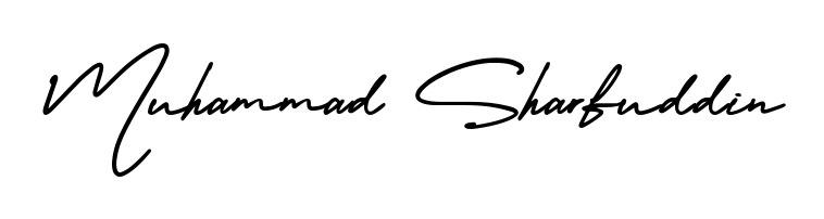 Achieve flawless digital penmanship with Muhammad Sharfuddin name in AmerikaSignatureDemo-Regular font. The perfect tool for creating online signatures. Muhammad Sharfuddin signature style 3 images and pictures png
