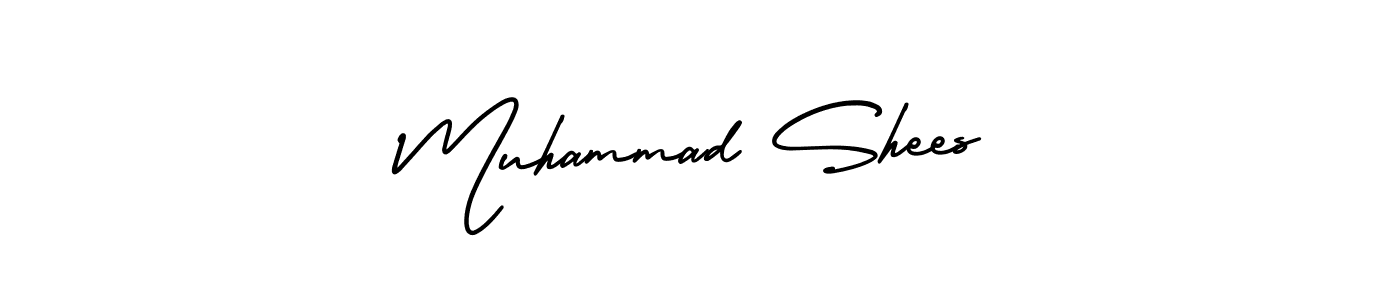 Design your own signature with our free online signature maker. With this signature software, you can create a handwritten (AmerikaSignatureDemo-Regular) signature for name Muhammad Shees. Muhammad Shees signature style 3 images and pictures png