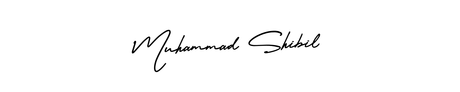 Also we have Muhammad Shibil name is the best signature style. Create professional handwritten signature collection using AmerikaSignatureDemo-Regular autograph style. Muhammad Shibil signature style 3 images and pictures png