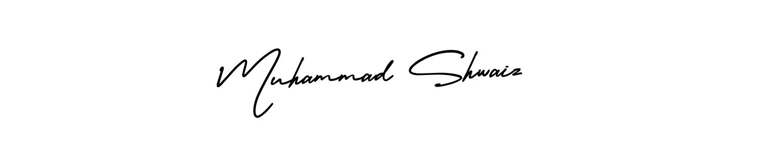Also You can easily find your signature by using the search form. We will create Muhammad Shwaiz name handwritten signature images for you free of cost using AmerikaSignatureDemo-Regular sign style. Muhammad Shwaiz signature style 3 images and pictures png