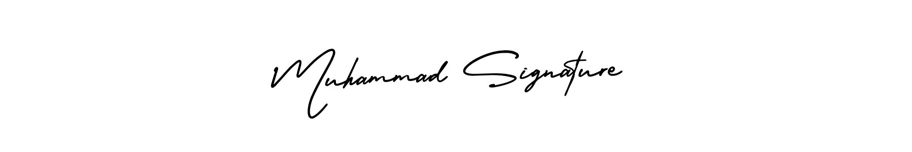 You should practise on your own different ways (AmerikaSignatureDemo-Regular) to write your name (Muhammad Signature) in signature. don't let someone else do it for you. Muhammad Signature signature style 3 images and pictures png