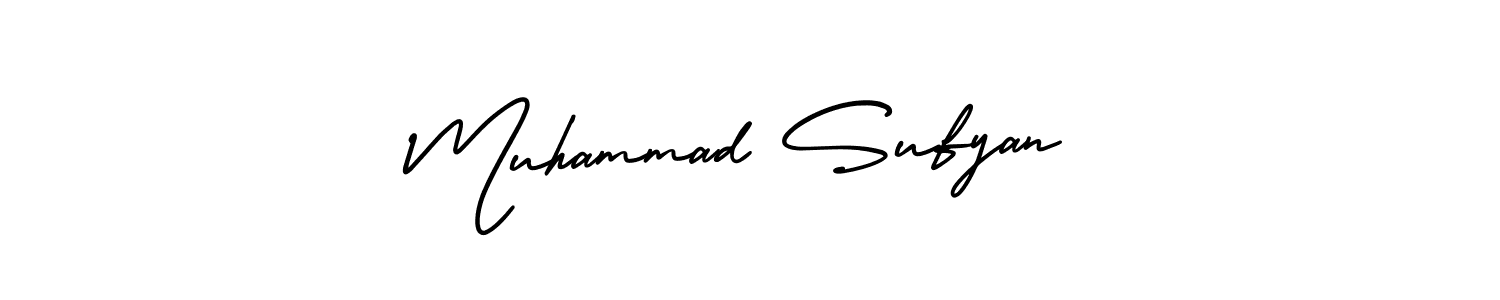 Use a signature maker to create a handwritten signature online. With this signature software, you can design (AmerikaSignatureDemo-Regular) your own signature for name Muhammad Sufyan. Muhammad Sufyan signature style 3 images and pictures png