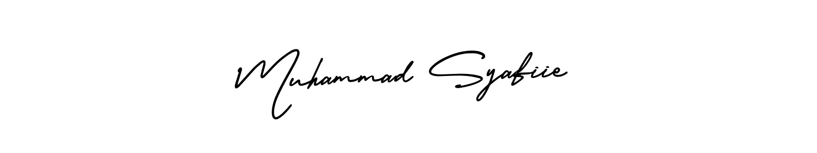 How to Draw Muhammad Syafiie signature style? AmerikaSignatureDemo-Regular is a latest design signature styles for name Muhammad Syafiie. Muhammad Syafiie signature style 3 images and pictures png