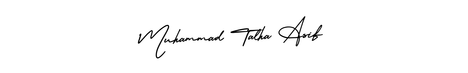Use a signature maker to create a handwritten signature online. With this signature software, you can design (AmerikaSignatureDemo-Regular) your own signature for name Muhammad Talha Asif. Muhammad Talha Asif signature style 3 images and pictures png