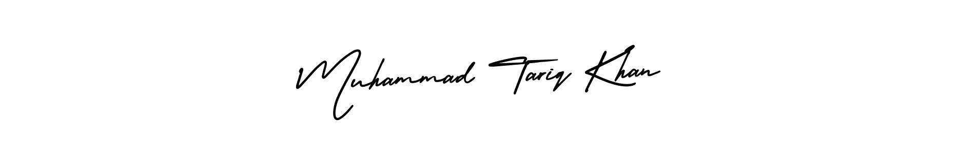 The best way (AmerikaSignatureDemo-Regular) to make a short signature is to pick only two or three words in your name. The name Muhammad Tariq Khan include a total of six letters. For converting this name. Muhammad Tariq Khan signature style 3 images and pictures png