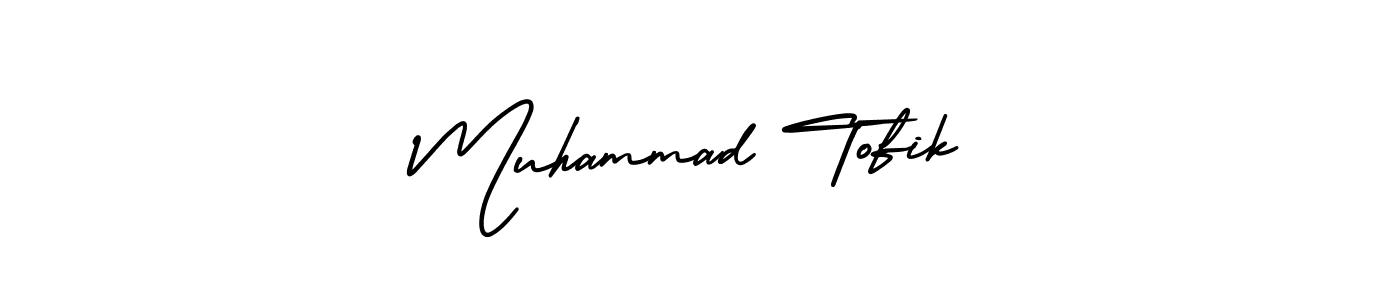 Create a beautiful signature design for name Muhammad Tofik. With this signature (AmerikaSignatureDemo-Regular) fonts, you can make a handwritten signature for free. Muhammad Tofik signature style 3 images and pictures png