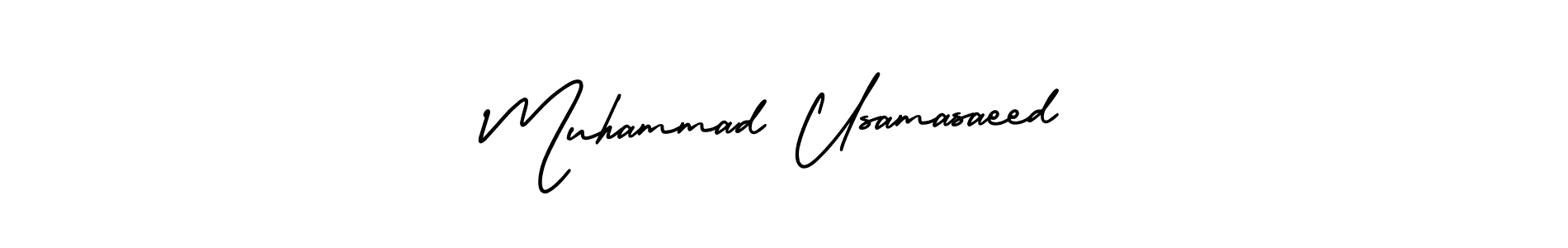 Similarly AmerikaSignatureDemo-Regular is the best handwritten signature design. Signature creator online .You can use it as an online autograph creator for name Muhammad Usamasaeed. Muhammad Usamasaeed signature style 3 images and pictures png