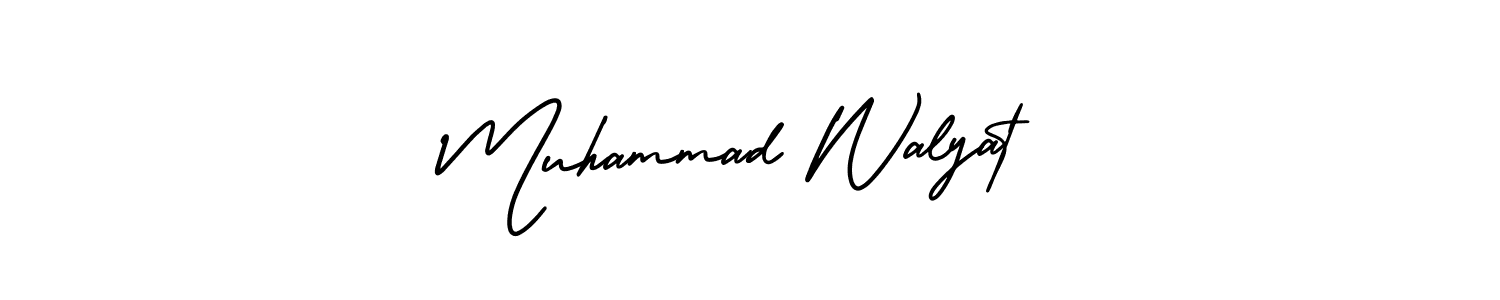 Design your own signature with our free online signature maker. With this signature software, you can create a handwritten (AmerikaSignatureDemo-Regular) signature for name Muhammad Walyat. Muhammad Walyat signature style 3 images and pictures png