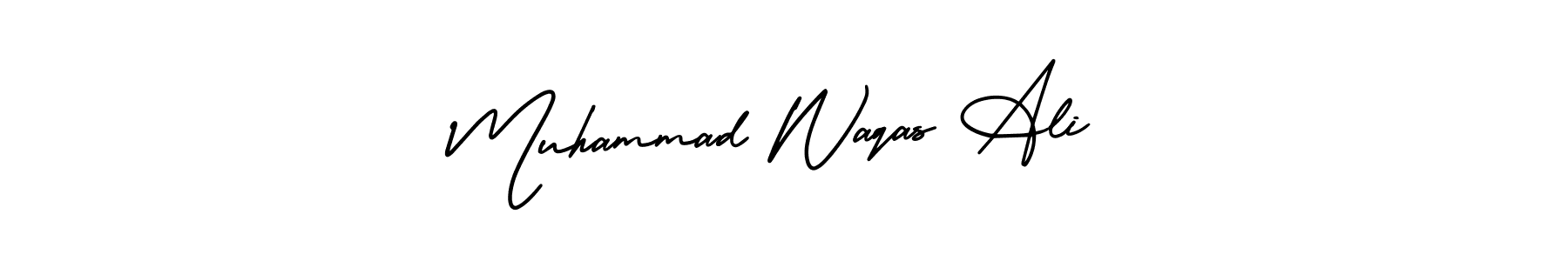 Design your own signature with our free online signature maker. With this signature software, you can create a handwritten (AmerikaSignatureDemo-Regular) signature for name Muhammad Waqas Ali. Muhammad Waqas Ali signature style 3 images and pictures png