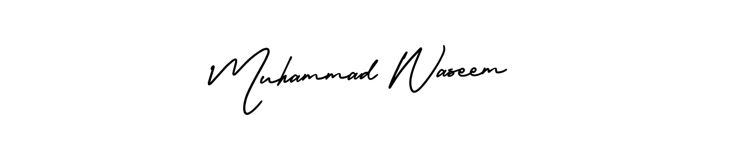 Muhammad Waseem stylish signature style. Best Handwritten Sign (AmerikaSignatureDemo-Regular) for my name. Handwritten Signature Collection Ideas for my name Muhammad Waseem. Muhammad Waseem signature style 3 images and pictures png