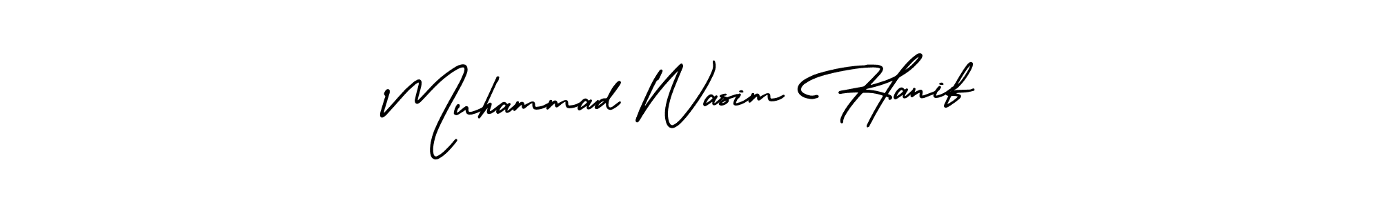 Make a beautiful signature design for name Muhammad Wasim Hanif. With this signature (AmerikaSignatureDemo-Regular) style, you can create a handwritten signature for free. Muhammad Wasim Hanif signature style 3 images and pictures png