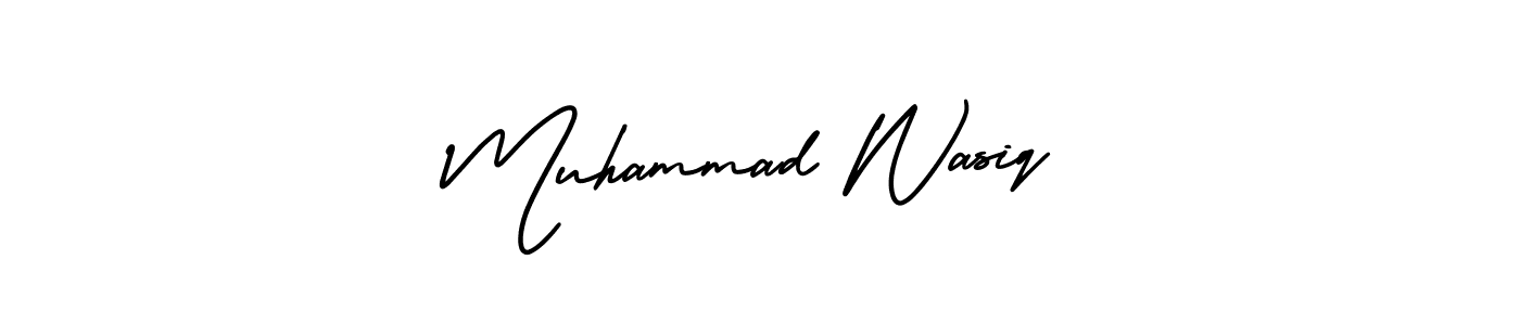 Design your own signature with our free online signature maker. With this signature software, you can create a handwritten (AmerikaSignatureDemo-Regular) signature for name Muhammad Wasiq. Muhammad Wasiq signature style 3 images and pictures png