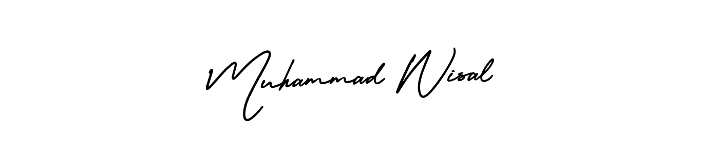 AmerikaSignatureDemo-Regular is a professional signature style that is perfect for those who want to add a touch of class to their signature. It is also a great choice for those who want to make their signature more unique. Get Muhammad Wisal name to fancy signature for free. Muhammad Wisal signature style 3 images and pictures png