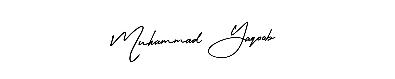 The best way (AmerikaSignatureDemo-Regular) to make a short signature is to pick only two or three words in your name. The name Muhammad Yaqoob include a total of six letters. For converting this name. Muhammad Yaqoob signature style 3 images and pictures png