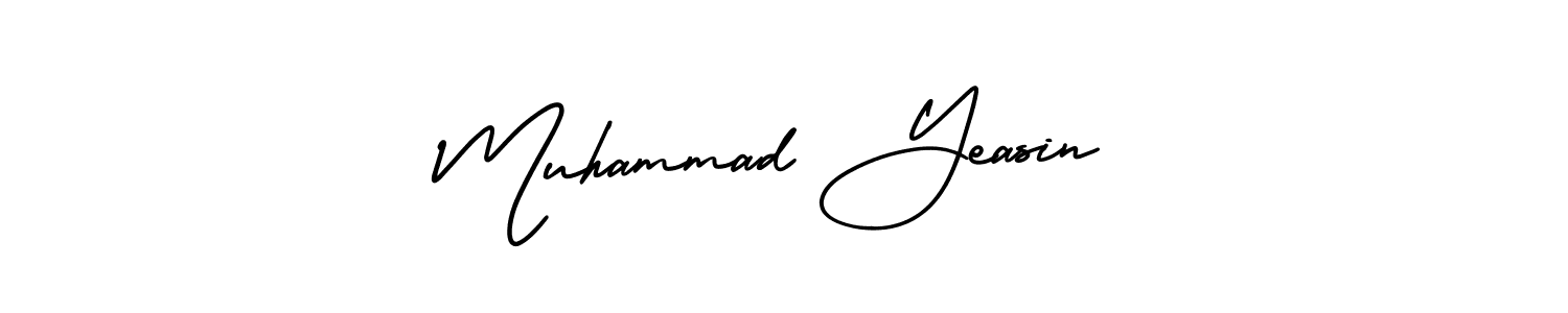 It looks lik you need a new signature style for name Muhammad Yeasin. Design unique handwritten (AmerikaSignatureDemo-Regular) signature with our free signature maker in just a few clicks. Muhammad Yeasin signature style 3 images and pictures png