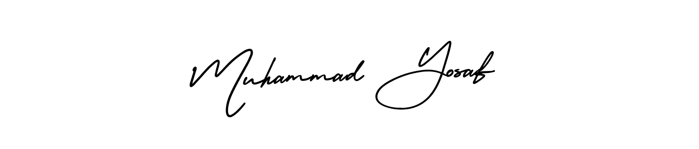 You should practise on your own different ways (AmerikaSignatureDemo-Regular) to write your name (Muhammad Yosaf) in signature. don't let someone else do it for you. Muhammad Yosaf signature style 3 images and pictures png