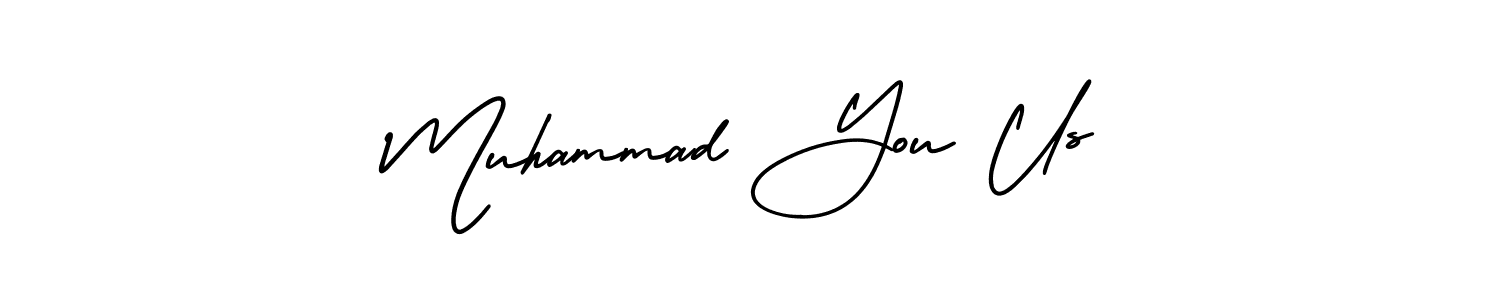 Design your own signature with our free online signature maker. With this signature software, you can create a handwritten (AmerikaSignatureDemo-Regular) signature for name Muhammad You Us. Muhammad You Us signature style 3 images and pictures png