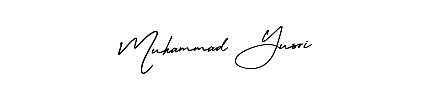 This is the best signature style for the Muhammad Yusri name. Also you like these signature font (AmerikaSignatureDemo-Regular). Mix name signature. Muhammad Yusri signature style 3 images and pictures png