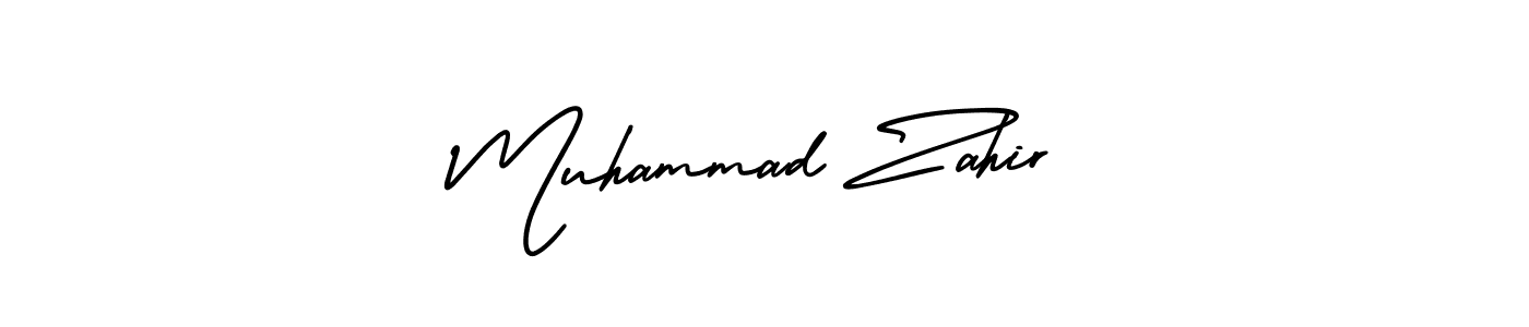 Create a beautiful signature design for name Muhammad Zahir. With this signature (AmerikaSignatureDemo-Regular) fonts, you can make a handwritten signature for free. Muhammad Zahir signature style 3 images and pictures png