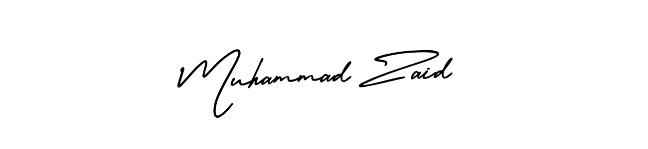 Muhammad Zaid stylish signature style. Best Handwritten Sign (AmerikaSignatureDemo-Regular) for my name. Handwritten Signature Collection Ideas for my name Muhammad Zaid. Muhammad Zaid signature style 3 images and pictures png