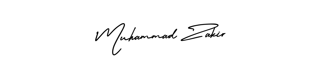 It looks lik you need a new signature style for name Muhammad Zakir. Design unique handwritten (AmerikaSignatureDemo-Regular) signature with our free signature maker in just a few clicks. Muhammad Zakir signature style 3 images and pictures png