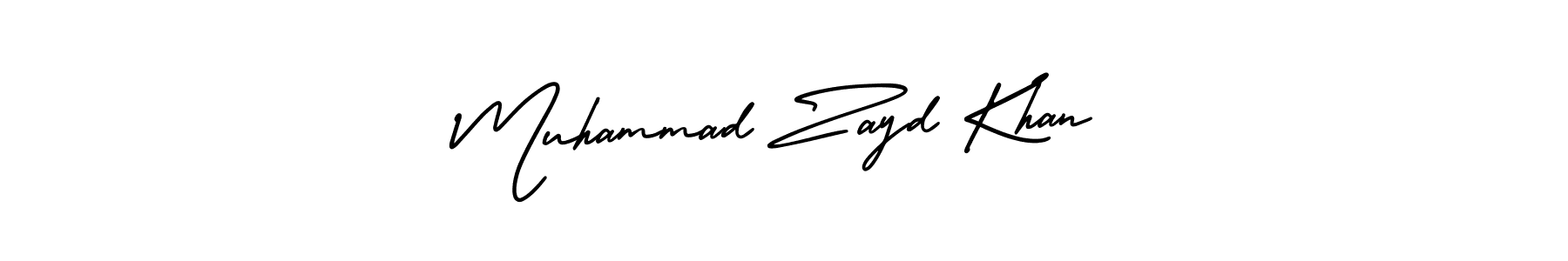 Create a beautiful signature design for name Muhammad Zayd Khan. With this signature (AmerikaSignatureDemo-Regular) fonts, you can make a handwritten signature for free. Muhammad Zayd Khan signature style 3 images and pictures png