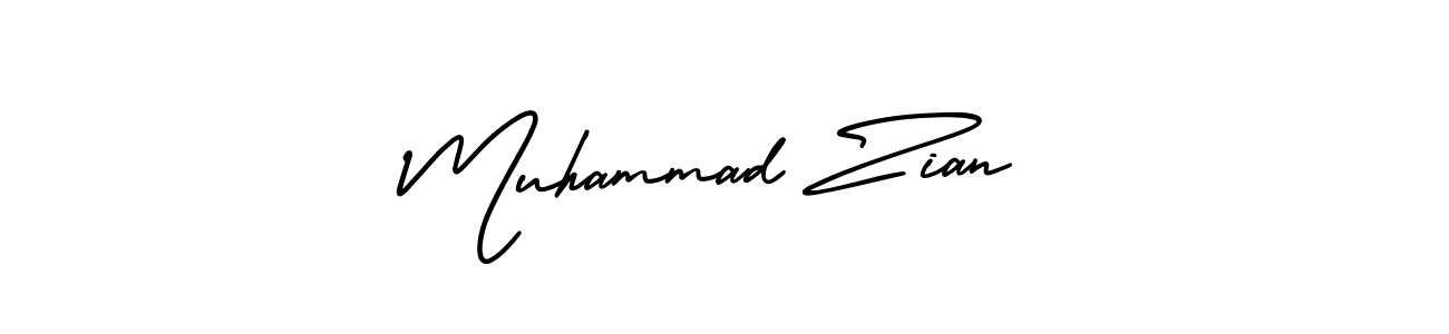 Also You can easily find your signature by using the search form. We will create Muhammad Zian name handwritten signature images for you free of cost using AmerikaSignatureDemo-Regular sign style. Muhammad Zian signature style 3 images and pictures png