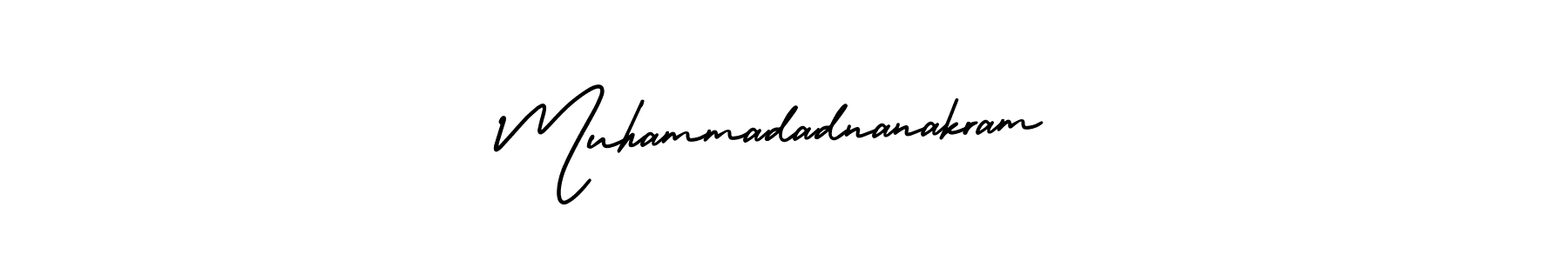 It looks lik you need a new signature style for name Muhammadadnanakram. Design unique handwritten (AmerikaSignatureDemo-Regular) signature with our free signature maker in just a few clicks. Muhammadadnanakram signature style 3 images and pictures png