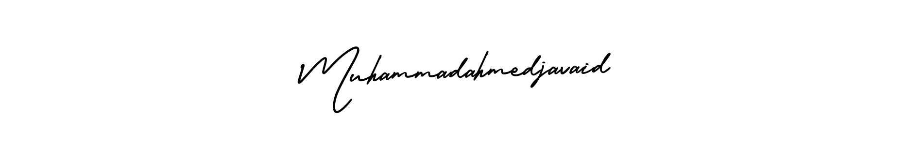 How to make Muhammadahmedjavaid name signature. Use AmerikaSignatureDemo-Regular style for creating short signs online. This is the latest handwritten sign. Muhammadahmedjavaid signature style 3 images and pictures png