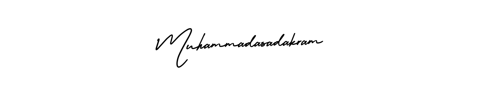 Make a beautiful signature design for name Muhammadasadakram. Use this online signature maker to create a handwritten signature for free. Muhammadasadakram signature style 3 images and pictures png