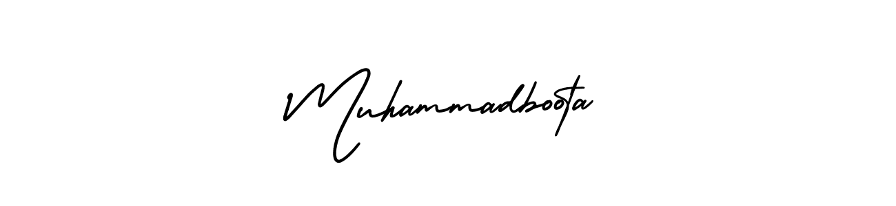 How to make Muhammadboota signature? AmerikaSignatureDemo-Regular is a professional autograph style. Create handwritten signature for Muhammadboota name. Muhammadboota signature style 3 images and pictures png