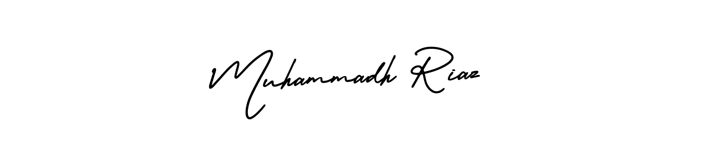 Also You can easily find your signature by using the search form. We will create Muhammadh Riaz name handwritten signature images for you free of cost using AmerikaSignatureDemo-Regular sign style. Muhammadh Riaz signature style 3 images and pictures png