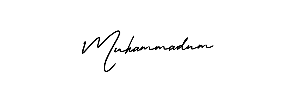 Use a signature maker to create a handwritten signature online. With this signature software, you can design (AmerikaSignatureDemo-Regular) your own signature for name Muhammadnm. Muhammadnm signature style 3 images and pictures png