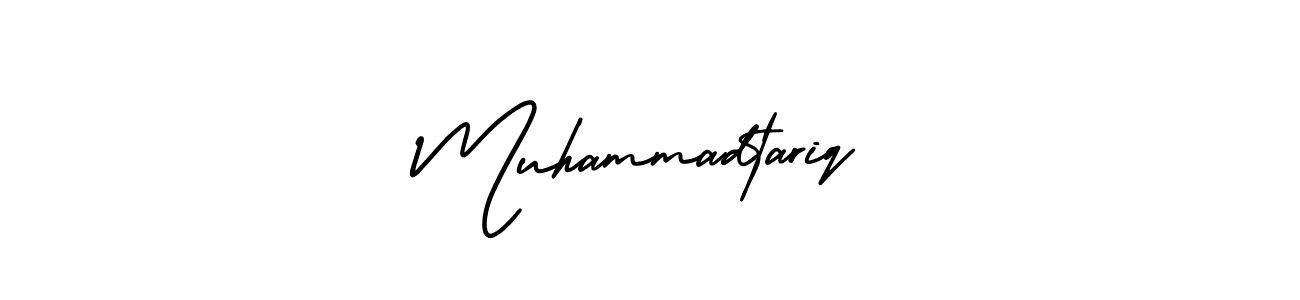 You should practise on your own different ways (AmerikaSignatureDemo-Regular) to write your name (Muhammadtariq) in signature. don't let someone else do it for you. Muhammadtariq signature style 3 images and pictures png