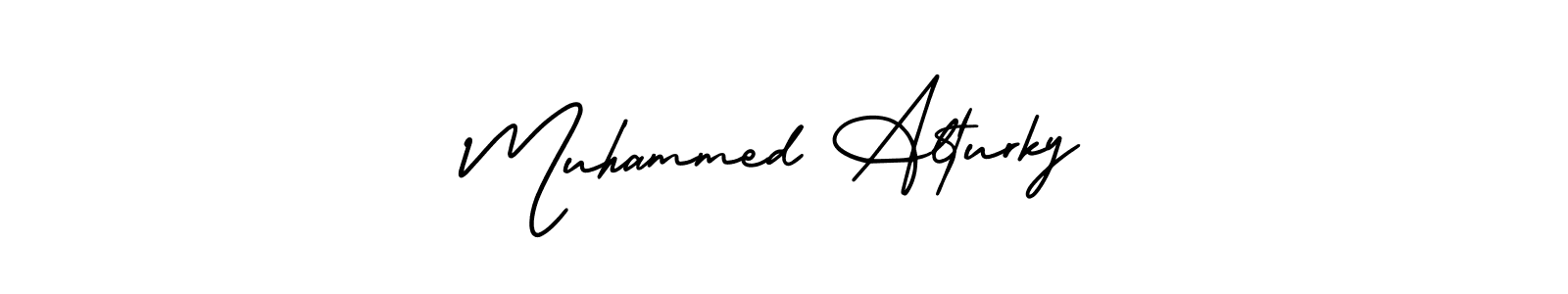It looks lik you need a new signature style for name Muhammed Alturky. Design unique handwritten (AmerikaSignatureDemo-Regular) signature with our free signature maker in just a few clicks. Muhammed Alturky signature style 3 images and pictures png