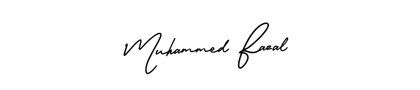 Muhammed Fazal stylish signature style. Best Handwritten Sign (AmerikaSignatureDemo-Regular) for my name. Handwritten Signature Collection Ideas for my name Muhammed Fazal. Muhammed Fazal signature style 3 images and pictures png