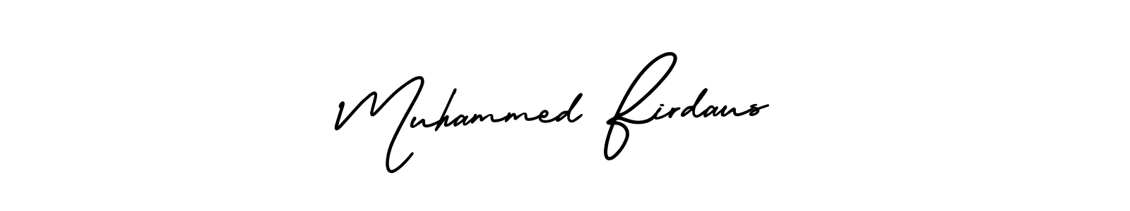 How to make Muhammed Firdaus signature? AmerikaSignatureDemo-Regular is a professional autograph style. Create handwritten signature for Muhammed Firdaus name. Muhammed Firdaus signature style 3 images and pictures png