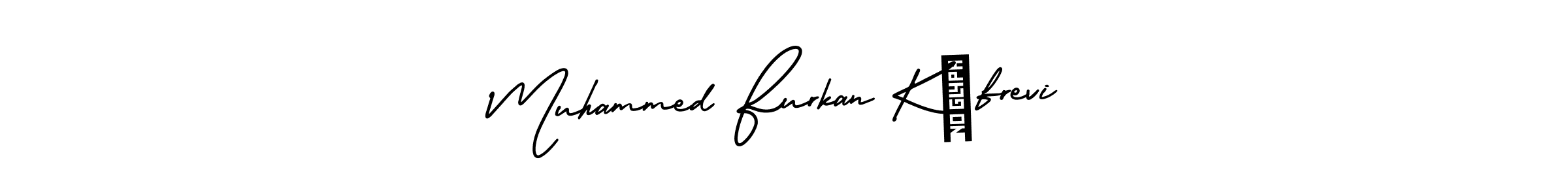 Use a signature maker to create a handwritten signature online. With this signature software, you can design (AmerikaSignatureDemo-Regular) your own signature for name Muhammed Furkan Küfrevi. Muhammed Furkan Küfrevi signature style 3 images and pictures png