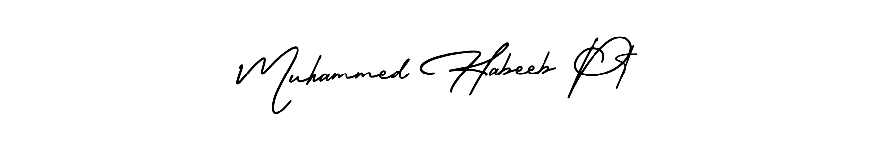 Also we have Muhammed Habeeb Pt name is the best signature style. Create professional handwritten signature collection using AmerikaSignatureDemo-Regular autograph style. Muhammed Habeeb Pt signature style 3 images and pictures png