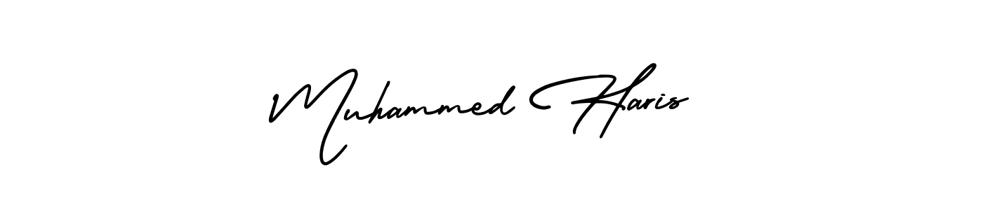 Best and Professional Signature Style for Muhammed Haris. AmerikaSignatureDemo-Regular Best Signature Style Collection. Muhammed Haris signature style 3 images and pictures png