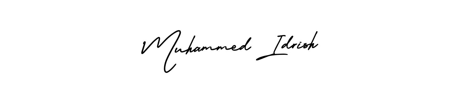 Muhammed Idrish stylish signature style. Best Handwritten Sign (AmerikaSignatureDemo-Regular) for my name. Handwritten Signature Collection Ideas for my name Muhammed Idrish. Muhammed Idrish signature style 3 images and pictures png