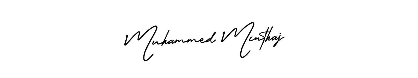 AmerikaSignatureDemo-Regular is a professional signature style that is perfect for those who want to add a touch of class to their signature. It is also a great choice for those who want to make their signature more unique. Get Muhammed Minthaj name to fancy signature for free. Muhammed Minthaj signature style 3 images and pictures png