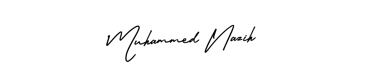 This is the best signature style for the Muhammed Nazih name. Also you like these signature font (AmerikaSignatureDemo-Regular). Mix name signature. Muhammed Nazih signature style 3 images and pictures png
