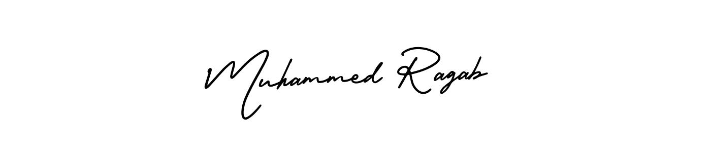 You should practise on your own different ways (AmerikaSignatureDemo-Regular) to write your name (Muhammed Ragab) in signature. don't let someone else do it for you. Muhammed Ragab signature style 3 images and pictures png
