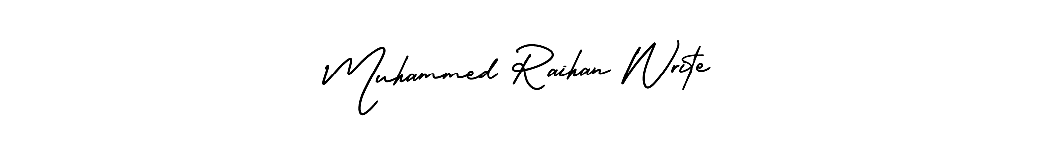 Similarly AmerikaSignatureDemo-Regular is the best handwritten signature design. Signature creator online .You can use it as an online autograph creator for name Muhammed Raihan Write. Muhammed Raihan Write signature style 3 images and pictures png