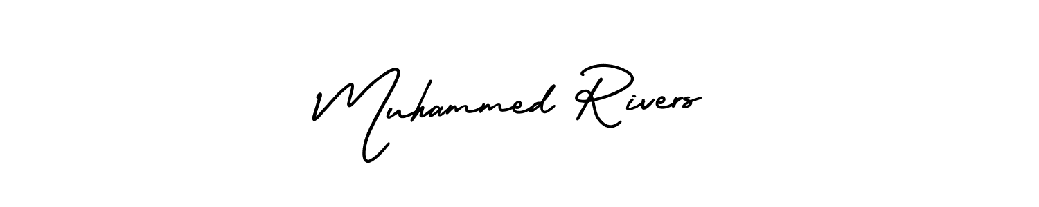 Create a beautiful signature design for name Muhammed Rivers. With this signature (AmerikaSignatureDemo-Regular) fonts, you can make a handwritten signature for free. Muhammed Rivers signature style 3 images and pictures png